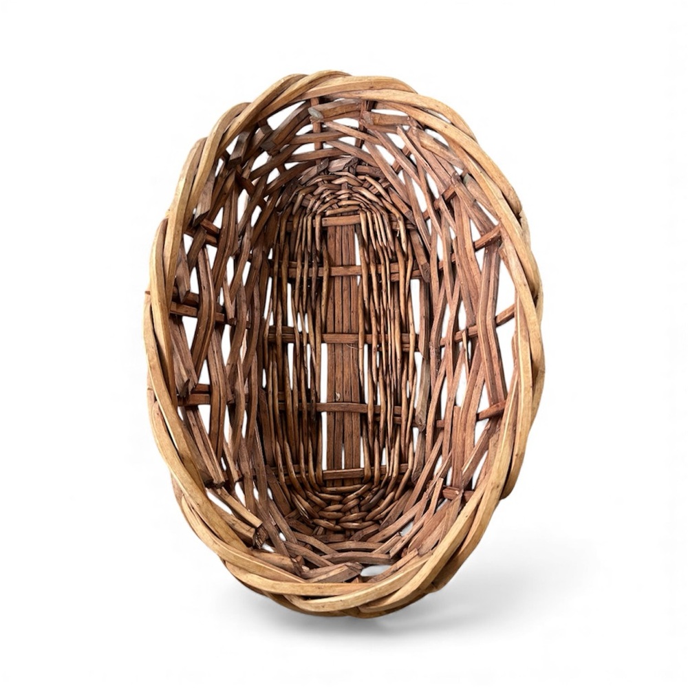PIer 1 Handcrafted Brown Woven Basket Boho Basket 
Centerpiece decor